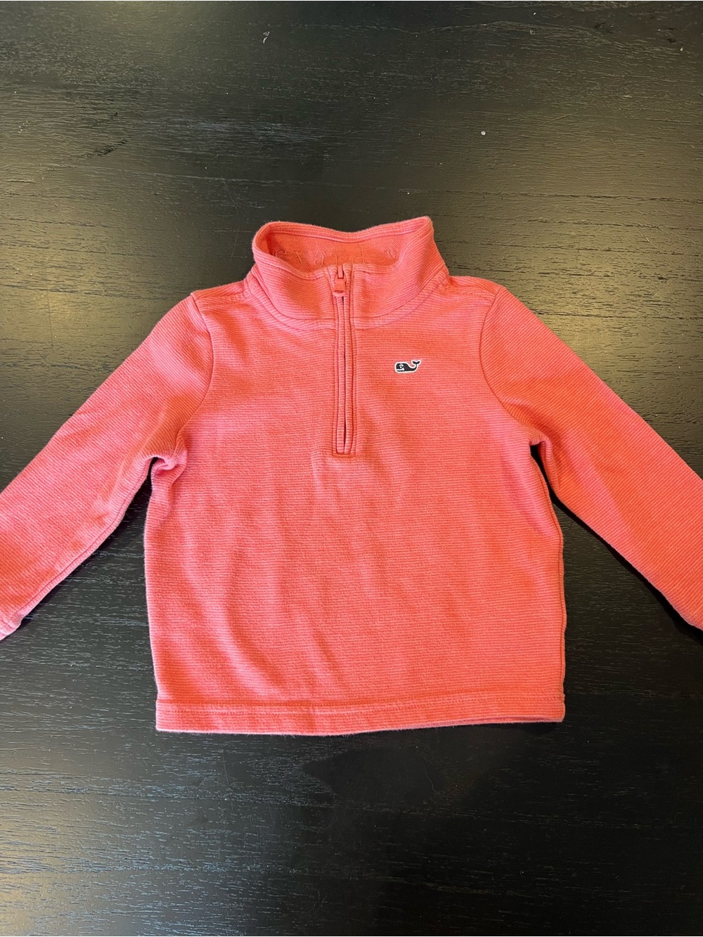 Vineyard Vines Coral Pink Quarter-Zip Pullover for Kids